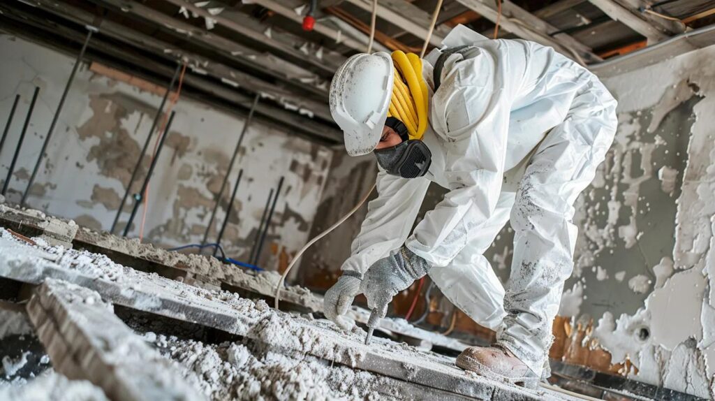contractor doing asbestos removal
